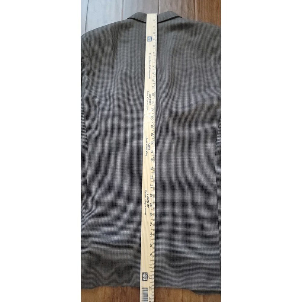 CANALI Men's Brown Check 100% Wool Sport Coat Blazer Jacket Sz 56R Made In Italy - Picture 8 of 9